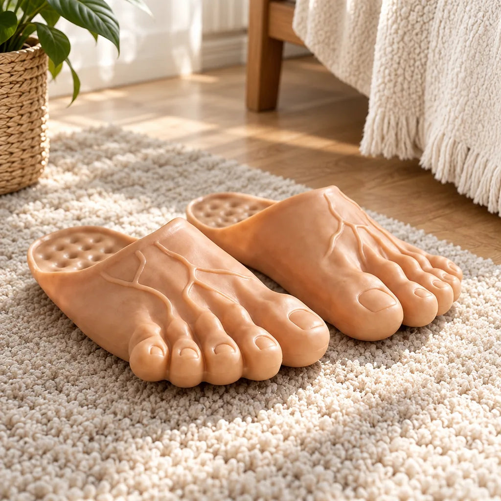 Chausson pied humain drôle