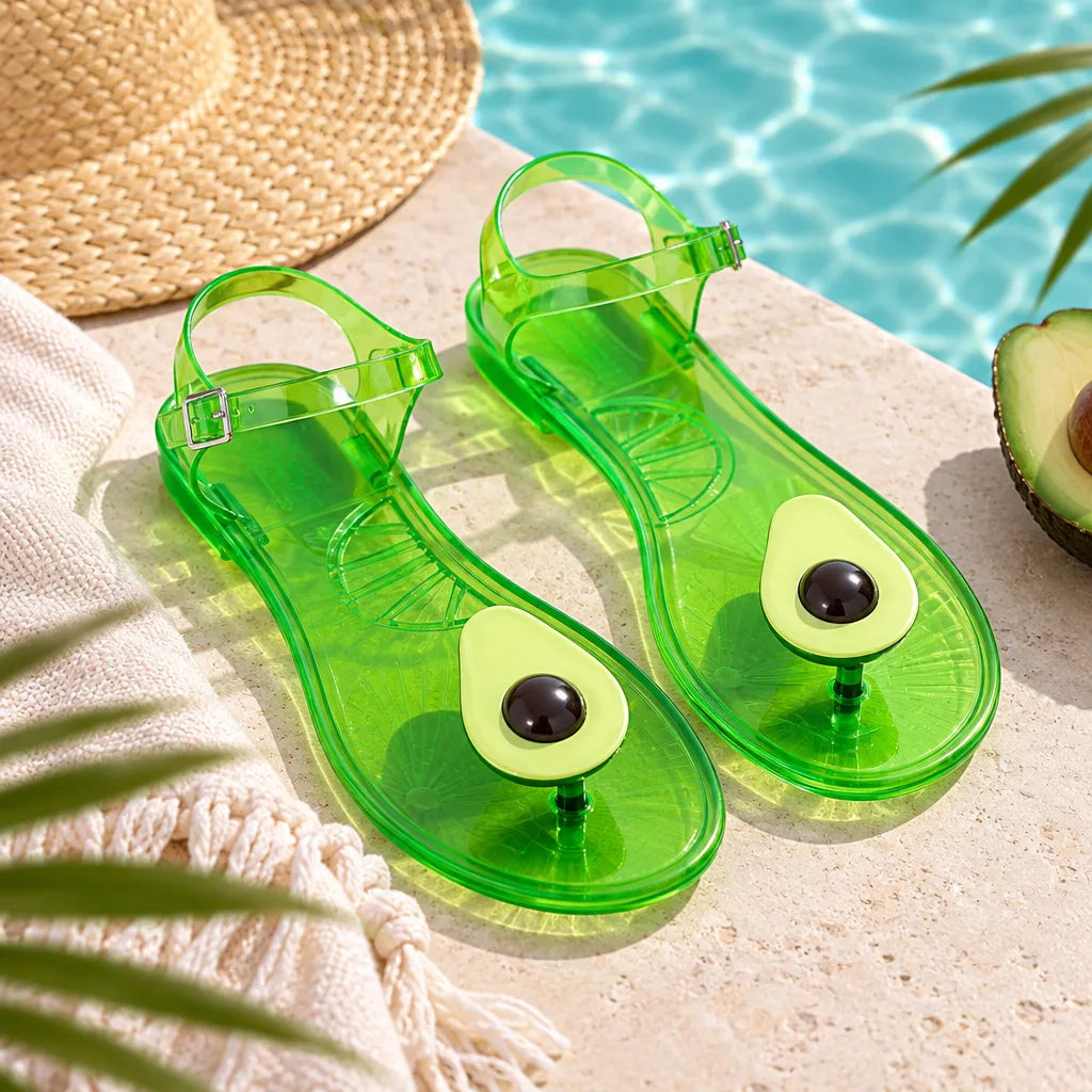 Sandales femme PVC fruitées