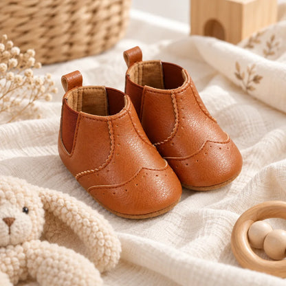 Chausson bebe cuir