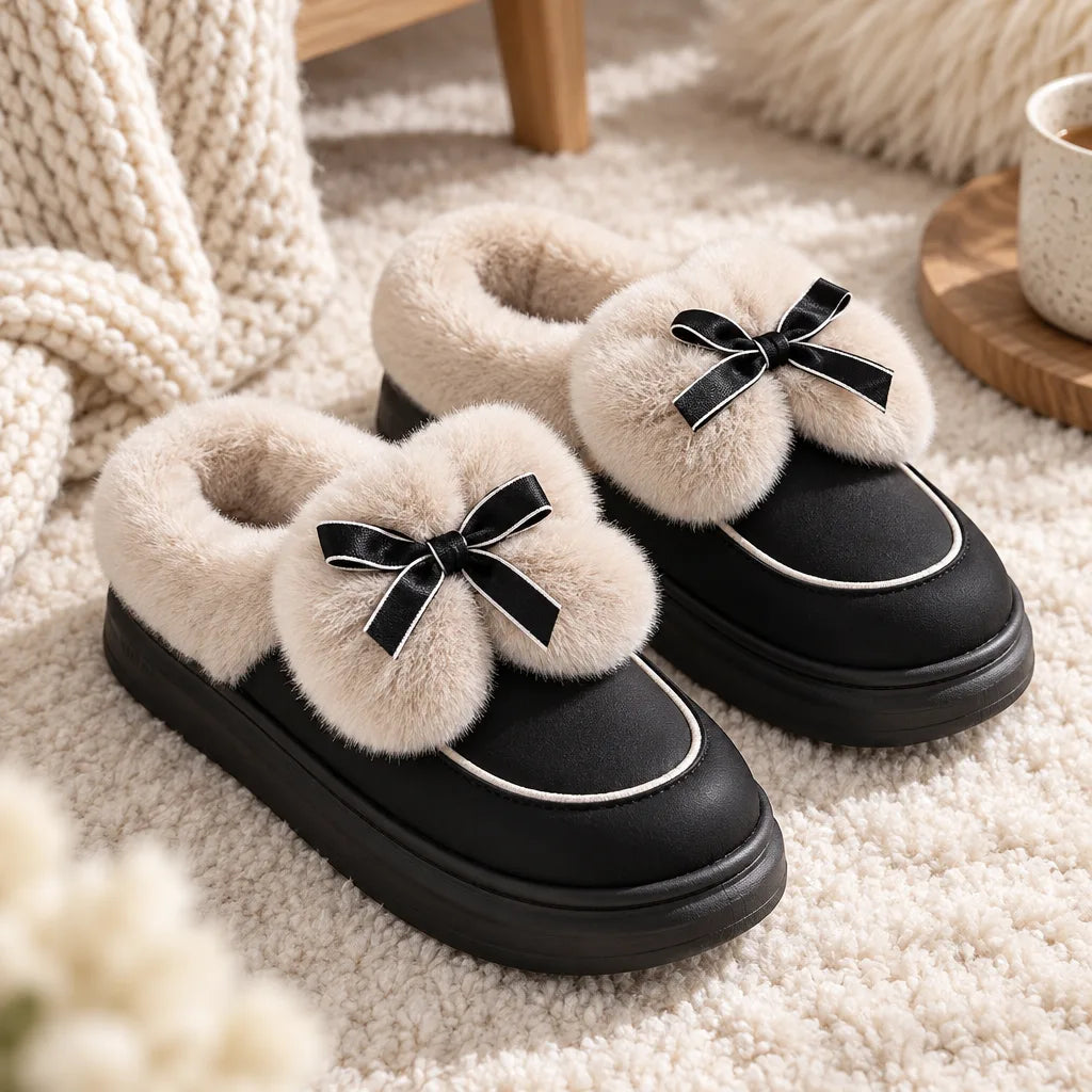 Chausson femme hiver polyester