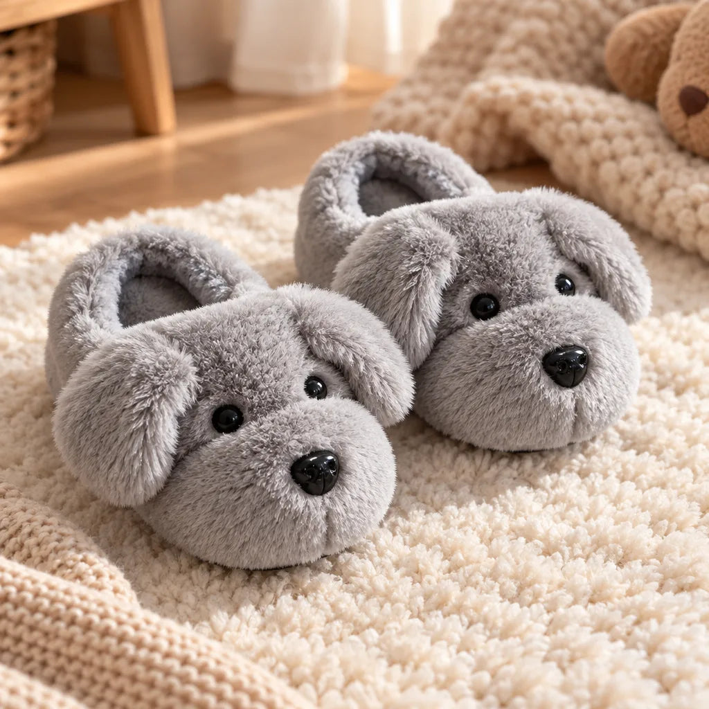 Chausson enfant motif chiot