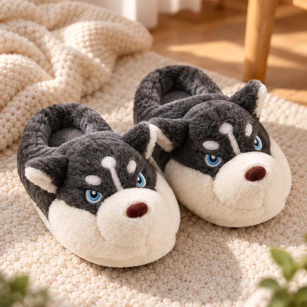 Chausson husky rigolo