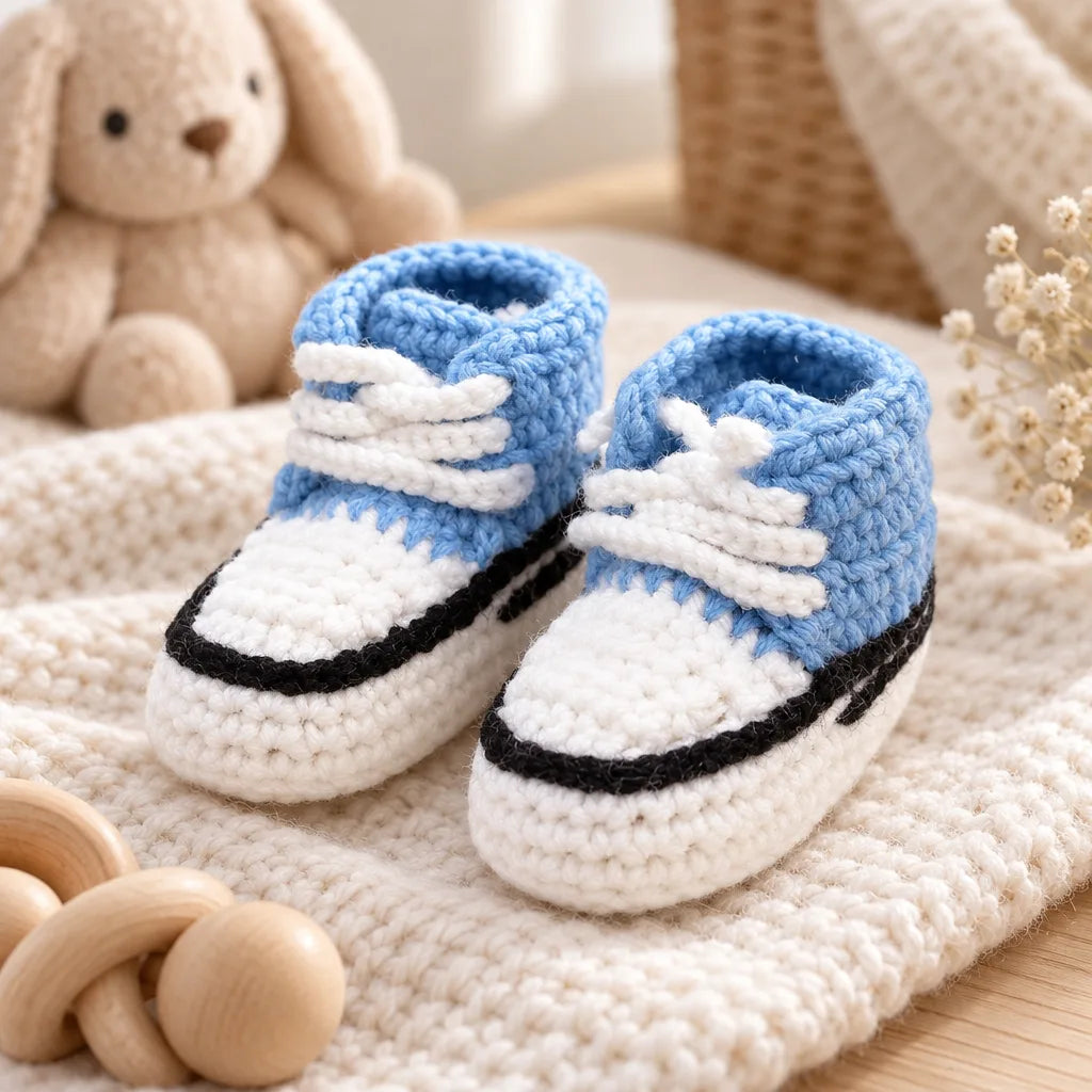 Chausson bébé tricot laine
