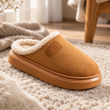 Chausson fourré confortable femme