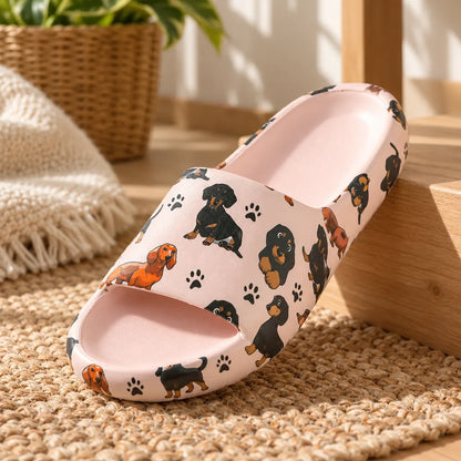 Chausson femme motif chien