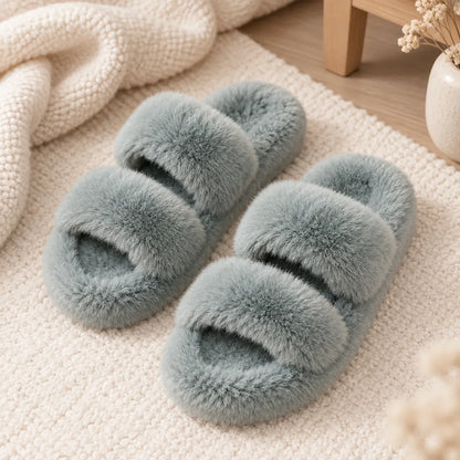 Chausson sandale fourré femme