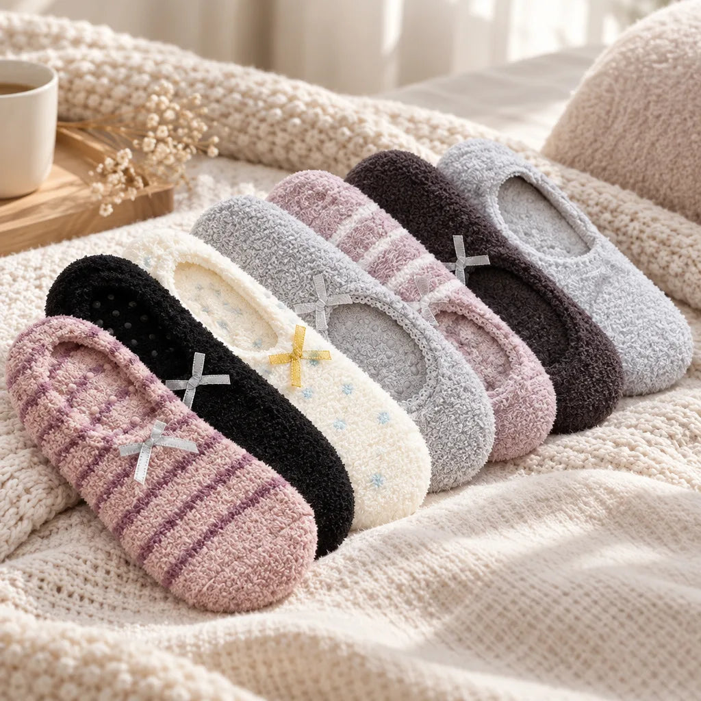 Chausson soquette femme