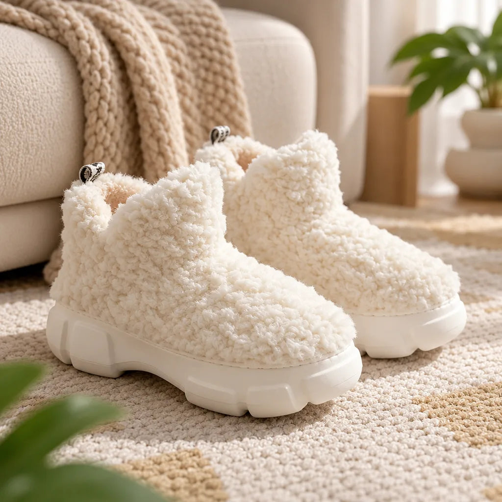 Chausson botte fourré femme