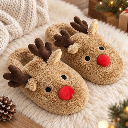 Chausson renne peluche