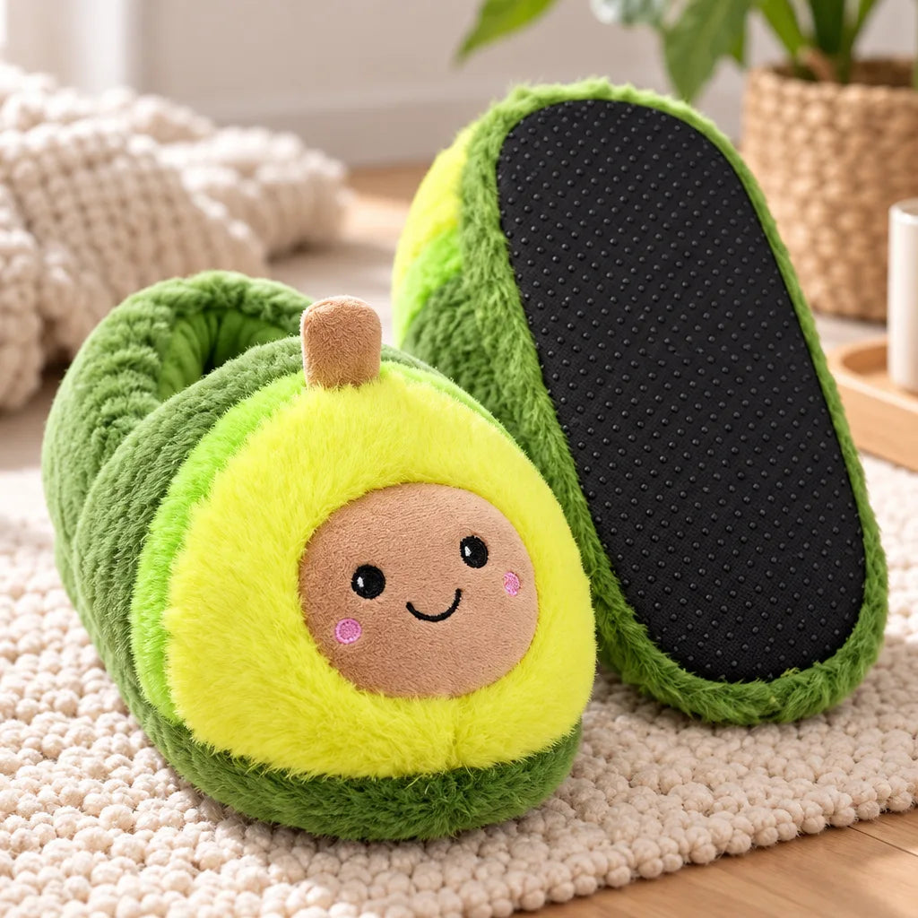Chausson avocat coton femme