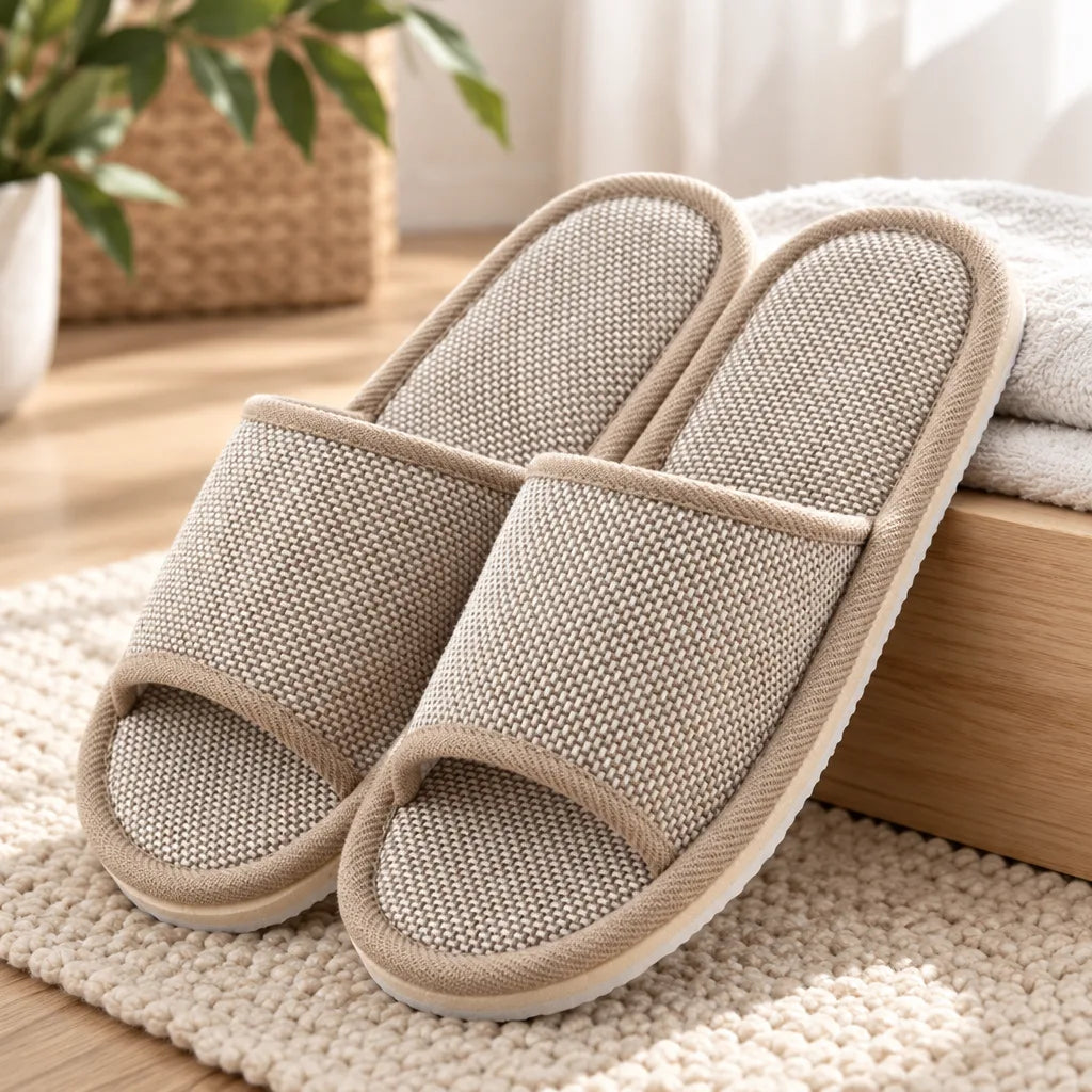 Chausson sandale homme tissu