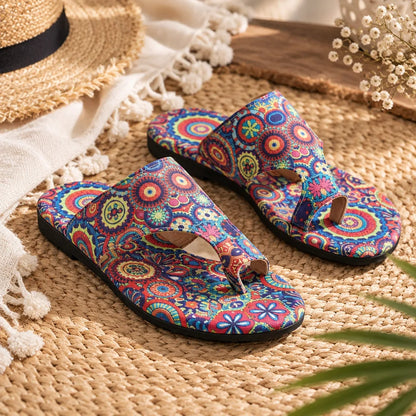 Sandales femme mandala ethnique