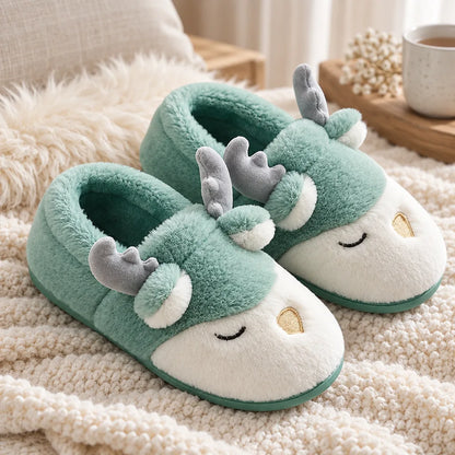 Chausson femme fausse fourrure