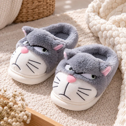 Chausson femme motif chat