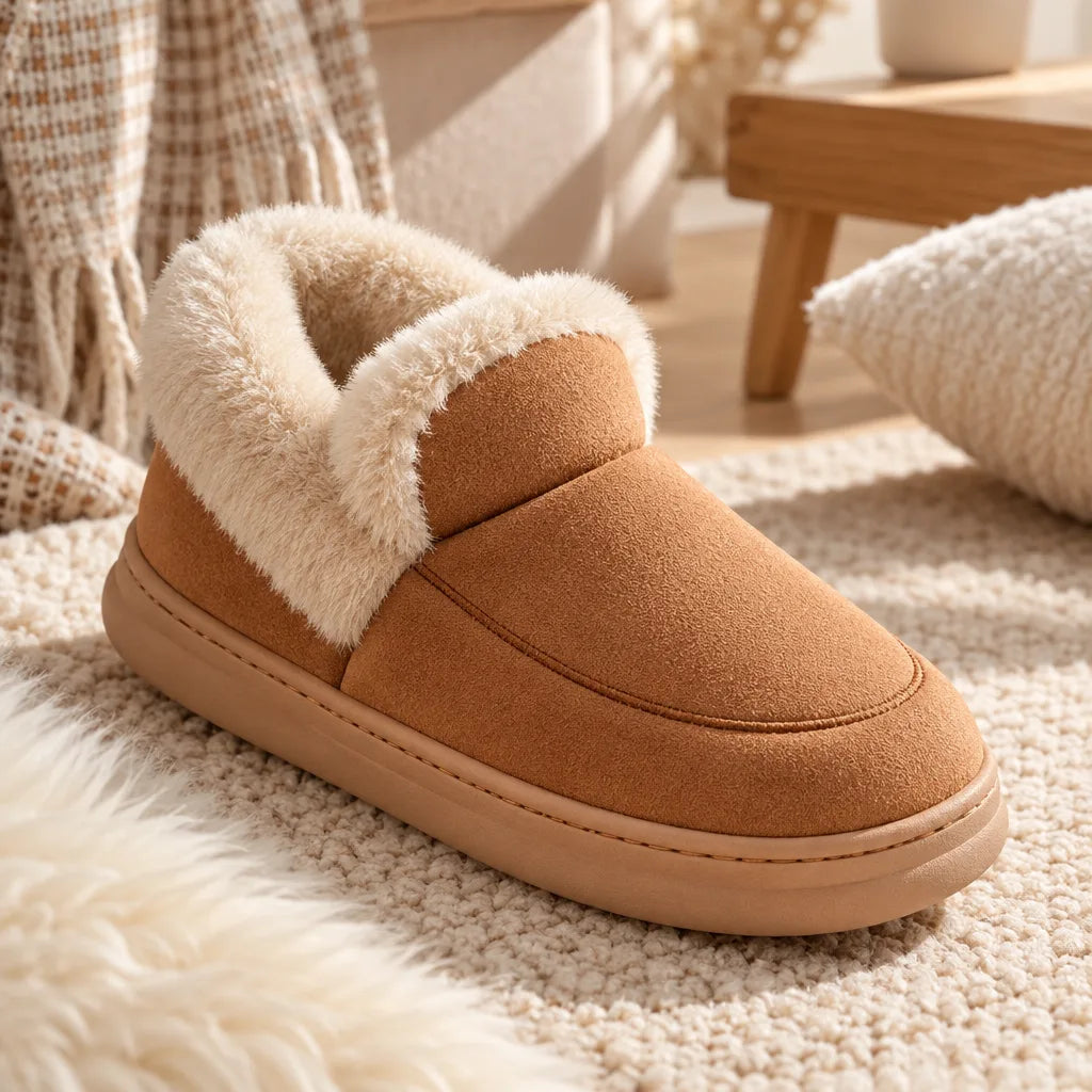 Chausson botte fourré femme
